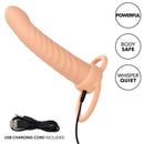 Calexotics - maxx ribbed dual penetrator 10 vibrazioni carne