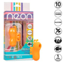 Calexotics - neon vibes buzzing vibe lo stimolatore per dita 10 vibrazioni arancione