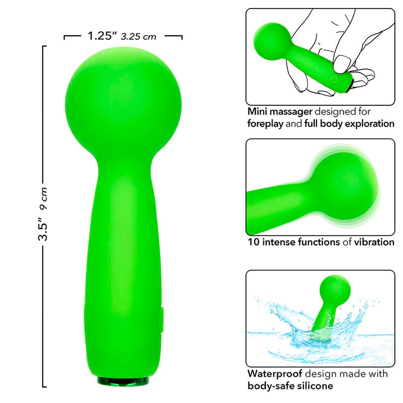 Calexotics - neon vibes bubbly vibe il mini massaggiatore 10 vibrazioni verde