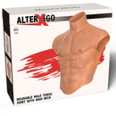 Hidden desire - alter ego silicone torso maschile camicia con abs flesh