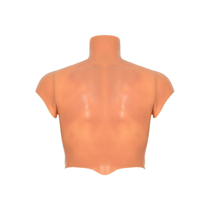 Hidden desire - alter ego silicone torso maschile camicia con abs flesh