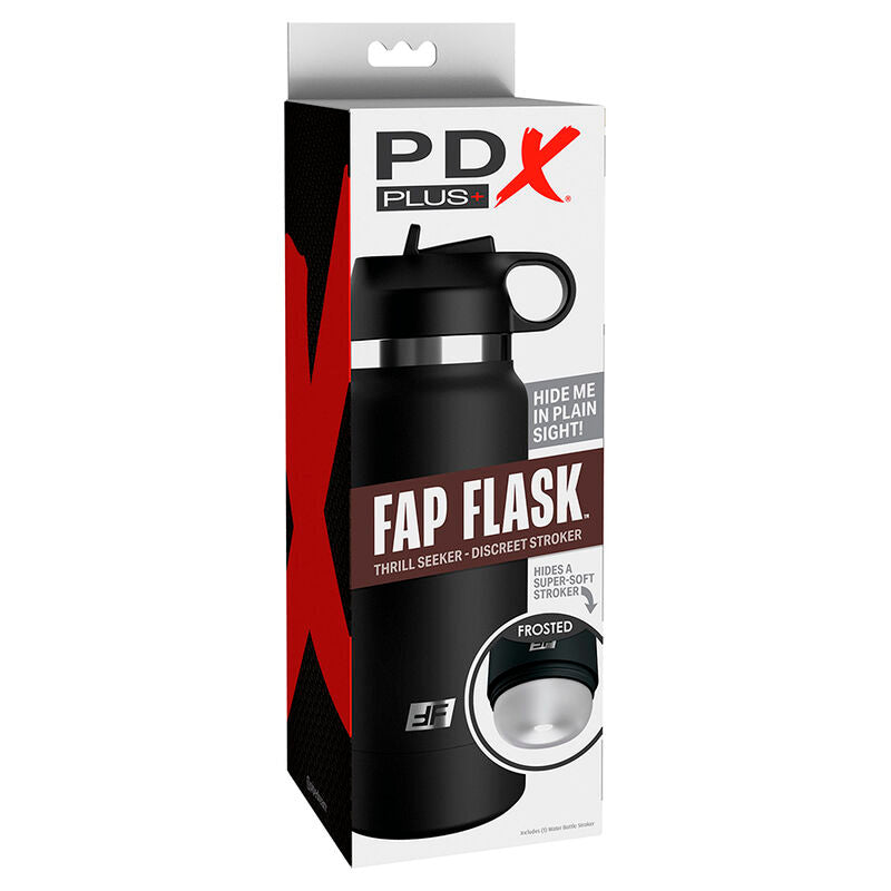 Pdx plus - fap flask bottle discret stroker modello trasparente 1