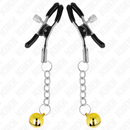 Kink - morsetti per capezzoli con pendente jingle bell oro 6 cm-1
