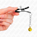 Kink - morsetti per capezzoli con pendente jingle bell oro 6 cm-3