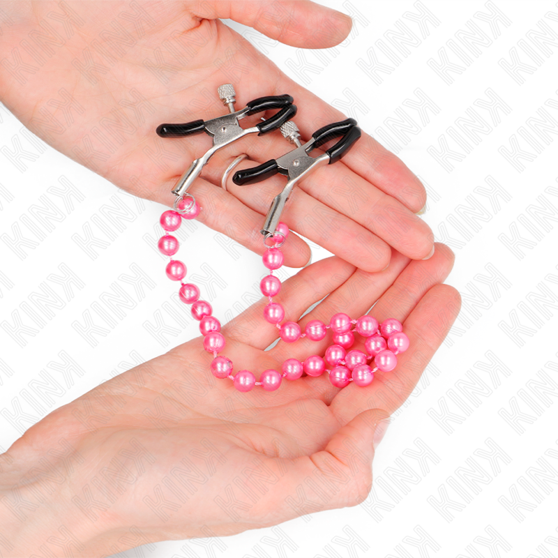 Kink - morsetti per capezzoli a catena viola 30 cm-2