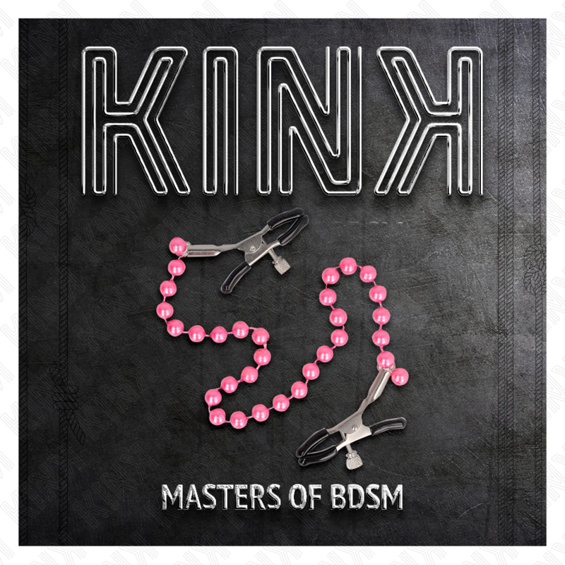 Kink - morsetti per capezzoli a catena viola 30 cm-4