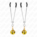 Kink - pinze per capezzoli a campana sottile oro 7 cm