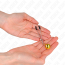 Kink - pinze per capezzoli a campana sottile oro 7 cm