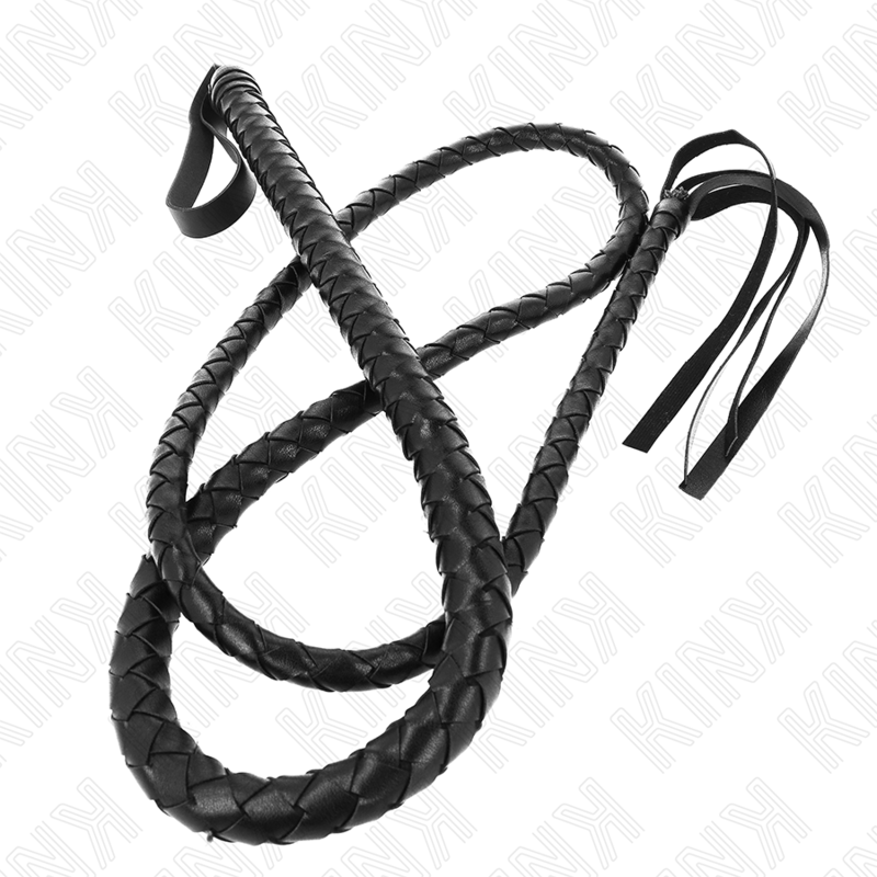 Kink - frusta serpente lunga nera 210 cm-2