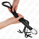 Kink - frusta serpente con anello mano nera 65 cm-2