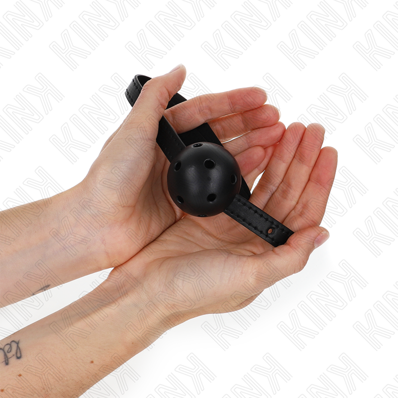 Kink - simplicity palla traspirante nera 4,5 cm bavaglio 62 x 1,5 cm-1