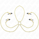 Kink - 4 morsetti per capezzoli e clit regolabili oro