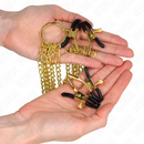 Kink - 4 morsetti per capezzoli e clit regolabili oro-2