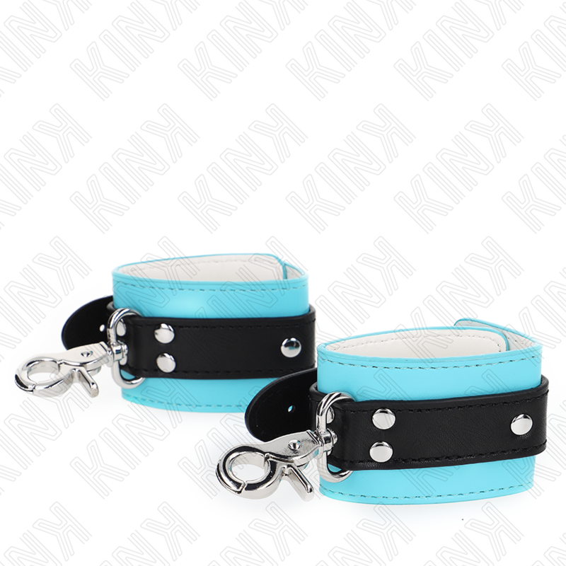 Kink - resistenza da polso premium con serratura nero / blu regolabile 21-28 cm x 5,5 cm-2