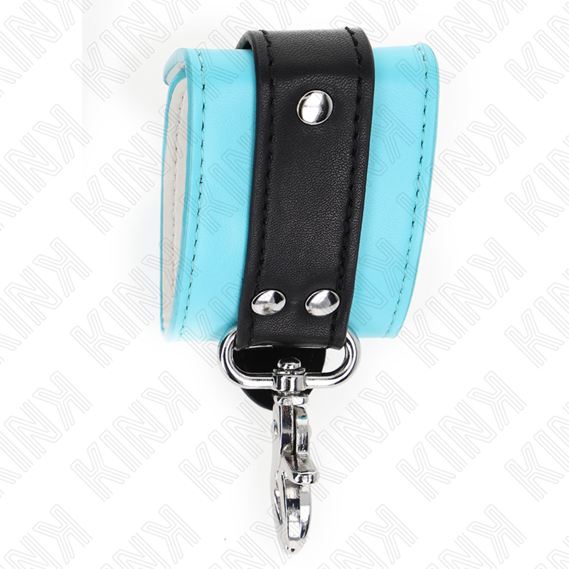 Kink - resistenza da polso premium con serratura nero / blu regolabile 21-28 cm x 5,5 cm-4