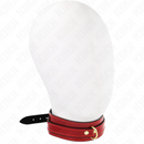 Kink - collana regolabile rosso vino con dettagli oro 29-42,5 cm x 4 cm-1