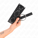 Kink - collana 65 cm con guinzaglio con borchie argento modello 3 regolabile 36-43 cm x 5 cm-4