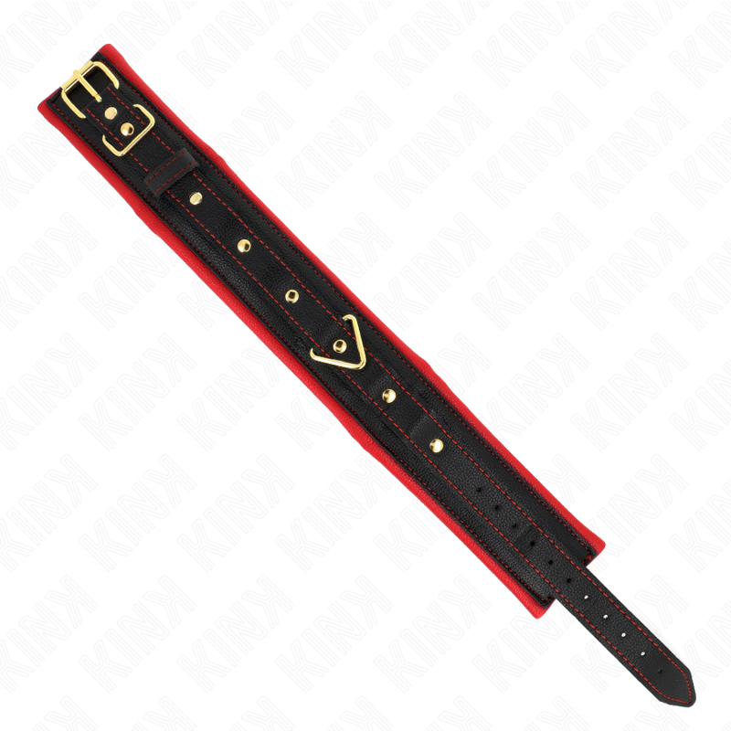 Kink - collare con guinzaglio in tessuto tinto regolabile 33-48 cm x 5,7 cm-5