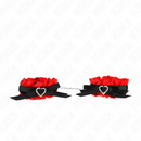 Kink - polso elastico in pizzo dettagli cuore rosso regolabile 22-35 cm-1
