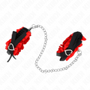 Kink - polso elastico in pizzo dettagli cuore rosso regolabile 22-35 cm-2