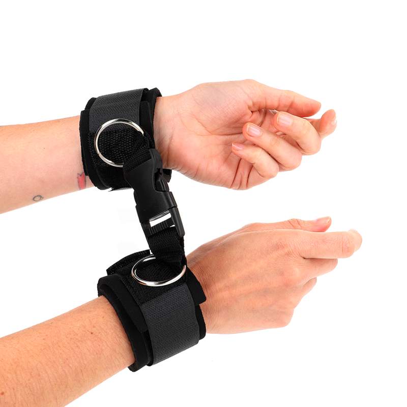 Kink - tenuta da polso in neoprene con gancio e loop nera regolabile 22-34 cm