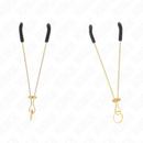Kink - pinze per capezzoli sottili oro 7 cm-1