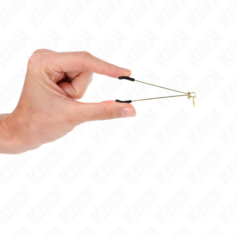 Kink - pinze per capezzoli sottili oro 7 cm-2
