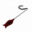 Kink - piume di pollo sollegato a forma di corno nero 36 cm