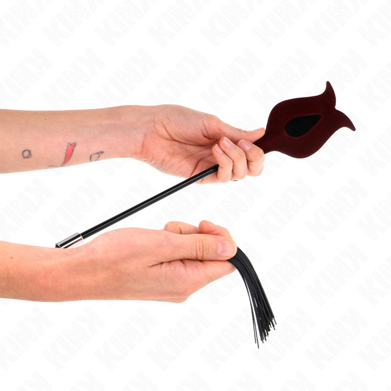 Kink - piume di pollo sollegato a forma di corno nero 36 cm-3