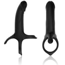 Armony - dildo con anello e vibratore nero-1