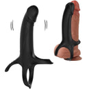 Armony - dildo con anello e vibratore nero-6