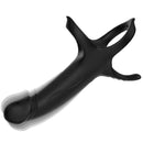 Armony - dildo con anello e vibratore nero-2