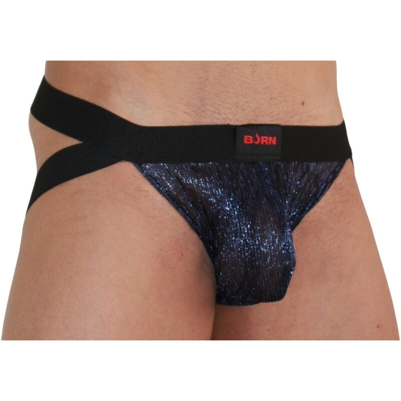 Burn - 006 jock blu lucido / nero s