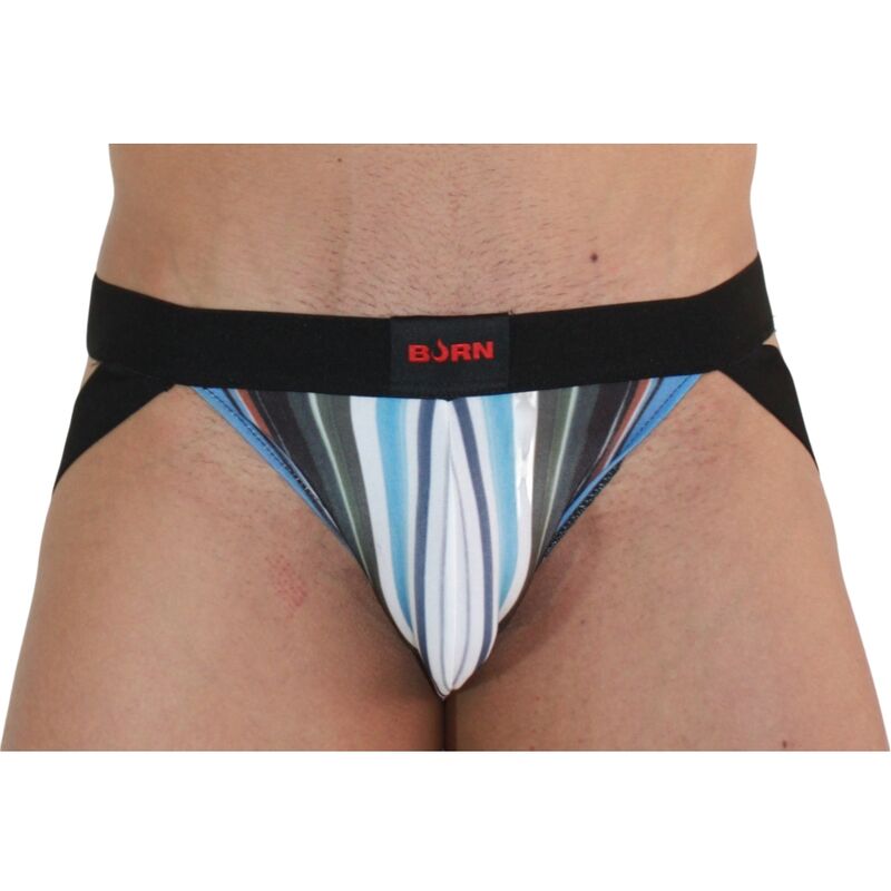 Burn - 009 jock multicolore / nero s