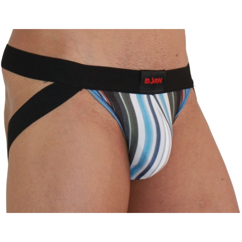 Burn - 009 jock multicolore / nero s