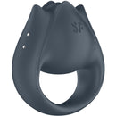 Satisfyer - perfect pair 2 multivibratore 2 in 1 anello per pene e stimolatore per dita grigio