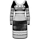 Passion - bs 105 bodystocking nero taglia unica