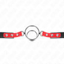 Kink - gag con o-ring multipli 4/4,8 cm rosso 38 x 56 cm