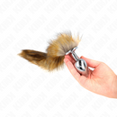 Kink - plug anale misura l 10 x 4 cm con coda sintetica 40 cm marrone