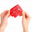 Kink - resistenza da polso con 3 anelli a d regolabile rosso 17,5-25 cm x 6 cm