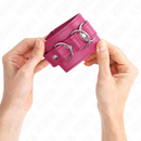 Kink - resistenza da polso con 3 anelli a d regolabile rosa 17.5-25 cm x 6 cm