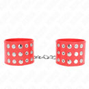 Kink - resistenza da polso con chiusura a scatto rosso regolabile 19-24 cm x 5,5 cm