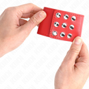 Kink - resistenza da polso con chiusura a scatto rosso regolabile 19-24 cm x 5,5 cm