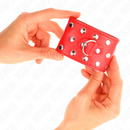 Kink - resistenza da polso con chiusura a scatto completa di rivetti rosso regolabile 19-24 cm x 5,5 cm