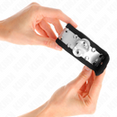 Kink - resistenza da polso sottile nero / argento 30 x 4 cm