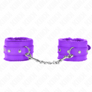 Kink - poggipolsi premium imbottiti in pelliccia viola con cintura viola regolabile 17-29 cm x 6 cm