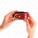 Kink - polsini joanna angel rosso regolabile con catena oro 16.5-26 cm x 4 cm