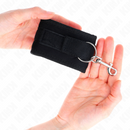 Kink - tenuta da polso in nylon hook&loop nera modello 2 regolabile 18-35 cm x 6 cm