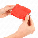 Kink - polsini in pelliccia per principianti rosso 30 x 7 cm