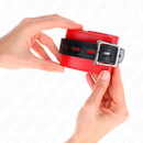 Kink - resistenza da polso rosso con cintura nera regolabile 17-28 cm x 6 cm